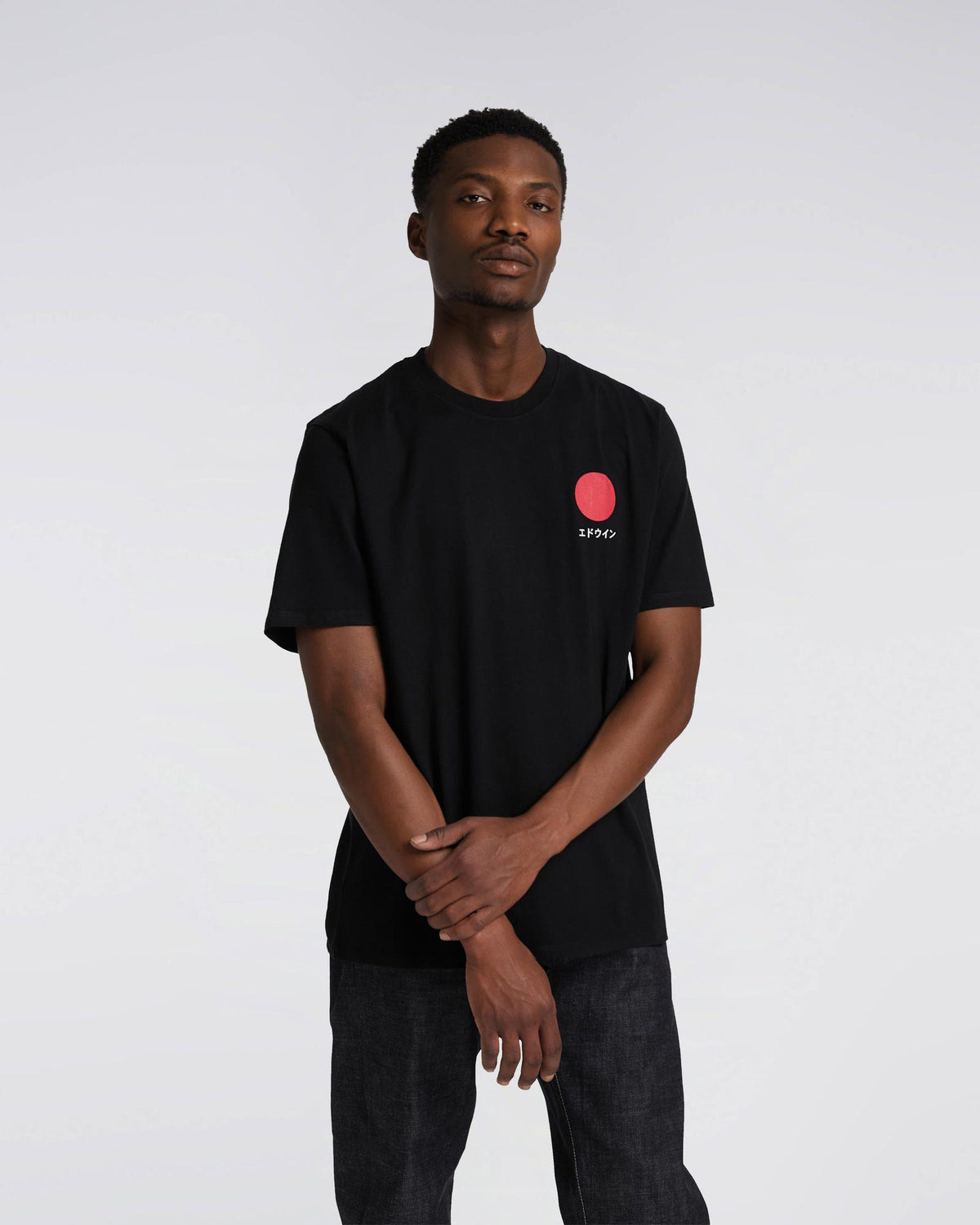 Edwin Japanese Sun Tee - Black | Edwin T Shirts | JEANSTORE