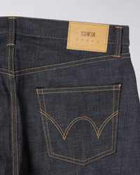 Edwin Made In Japan Regular Tapered Mens Jeans - 13.5oz Kaihara Dark Pure Indigo Rainbow Selvage Denim / Blue Unwashed | Edwin Jeans | JEANSTORE
