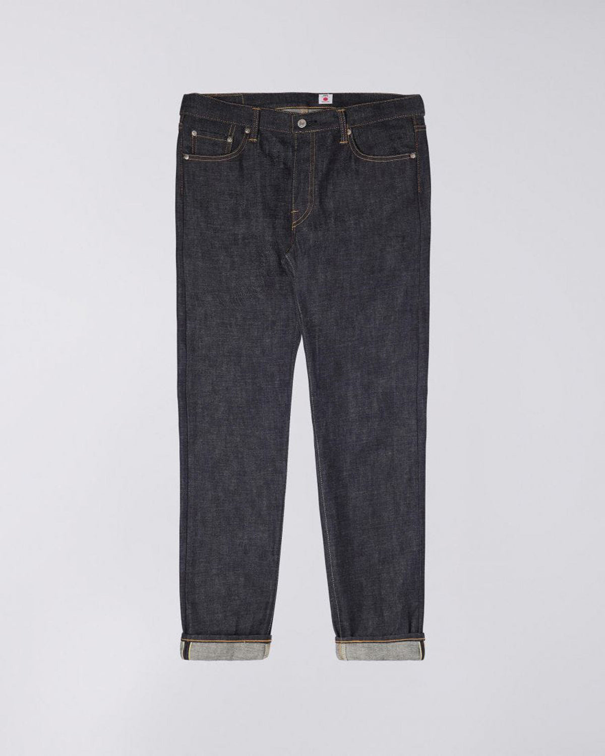 Edwin Made In Japan Regular Tapered Mens Jeans - 13.5oz Kaihara Dark Pure Indigo Rainbow Selvage Denim / Blue Unwashed | Edwin Jeans | JEANSTORE