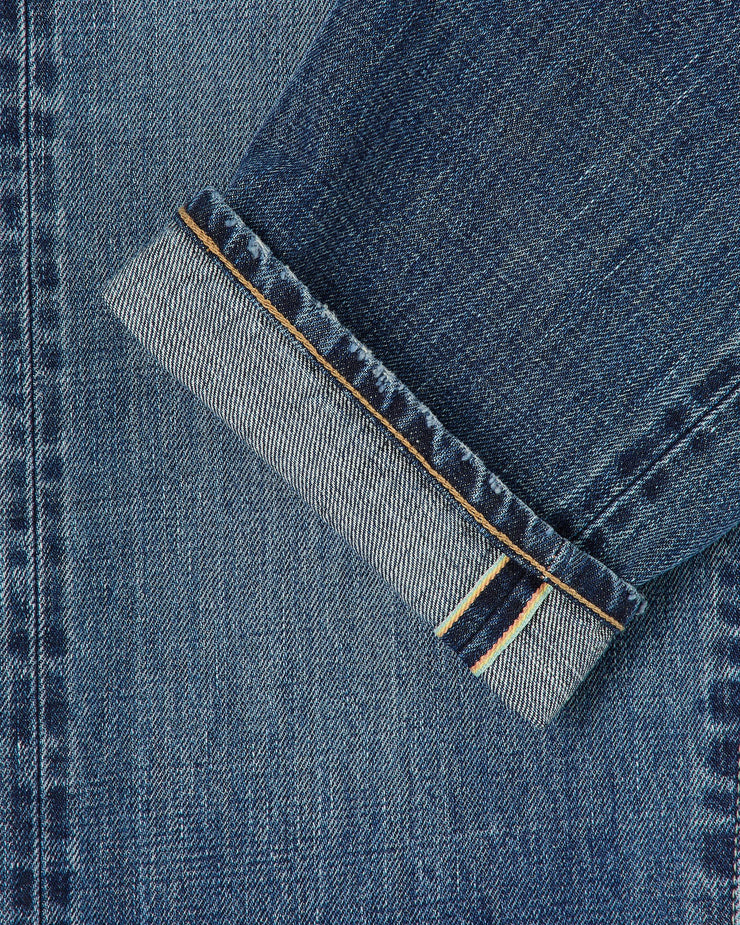 Edwin Made In Japan Regular Tapered Mens Jeans - 13.5oz Kaihara Dark Pure Indigo Rainbow Selvage Denim / Mid Dark Wash | Edwin Jeans | JEANSTORE