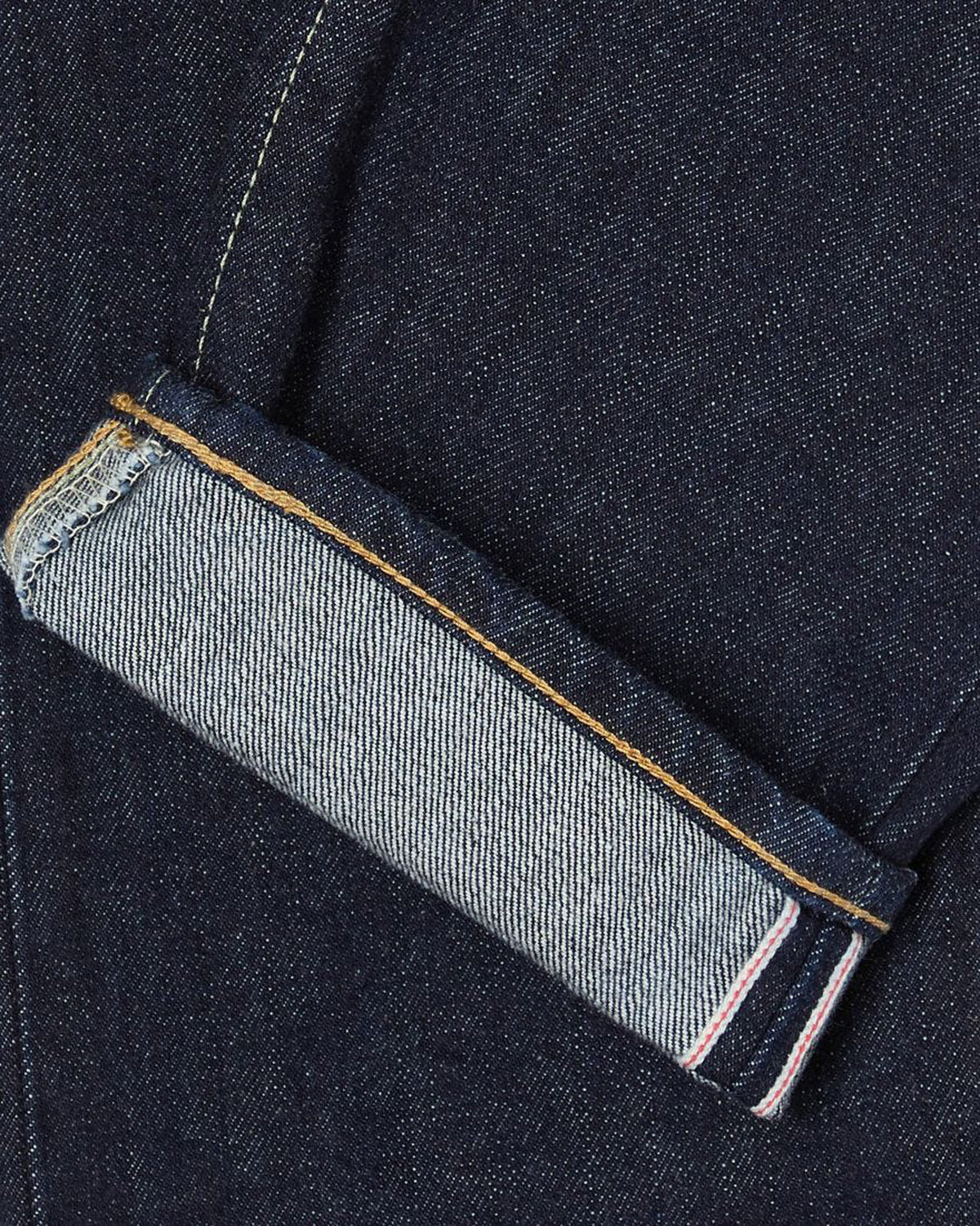 Edwin Made In Japan Regular Tapered Mens Jeans - 14oz Kurabo Recycled Red Selvage Denim / Blue Rinsed | Edwin Jeans | JEANSTORE