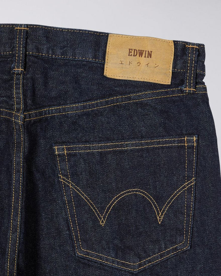 Edwin Made In Japan Regular Tapered Mens Jeans - 14oz Kurabo Recycled Red Selvage Denim / Blue Rinsed | Edwin Jeans | JEANSTORE