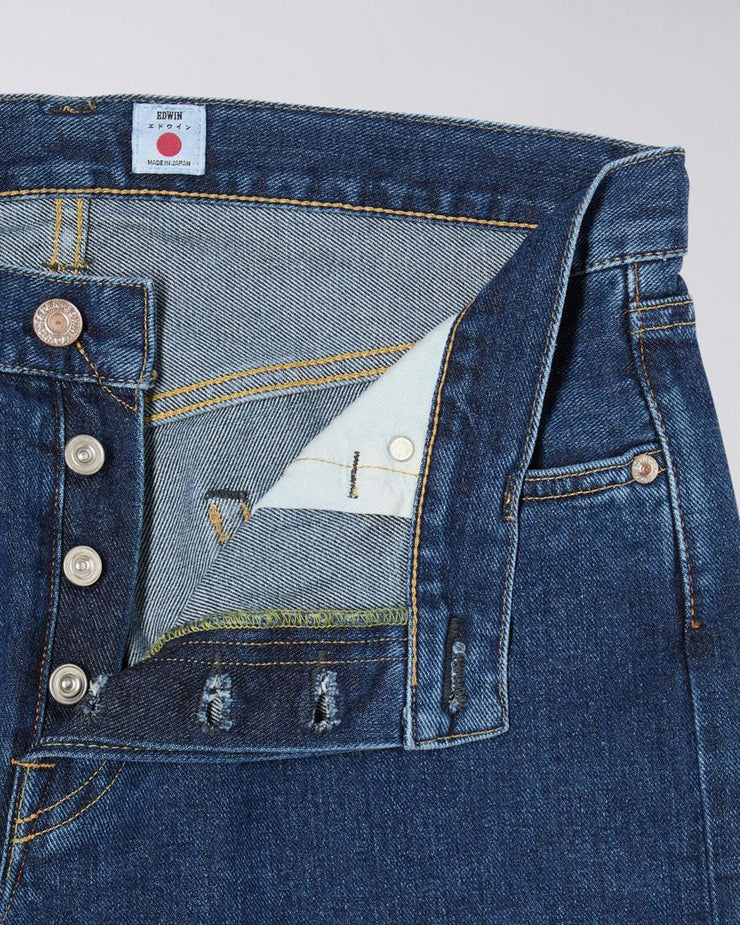Edwin Made In Japan Regular Tapered Mens Jeans - 12.6oz Kaihara Yoshiko Left Hand Denim / Blue Akira Wash | Edwin Jeans | JEANSTORE