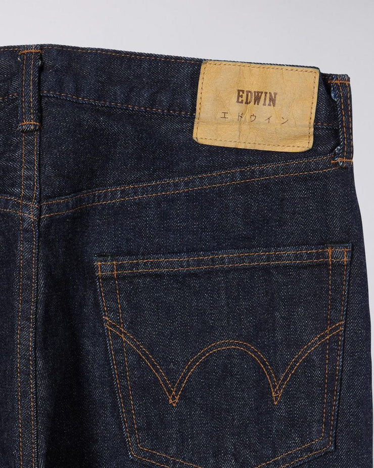 Edwin Made In Japan Slim Tapered Mens Jeans - 14oz Kurabo Recycled Red Selvage Denim / Blue Rinsed | Edwin Jeans | JEANSTORE