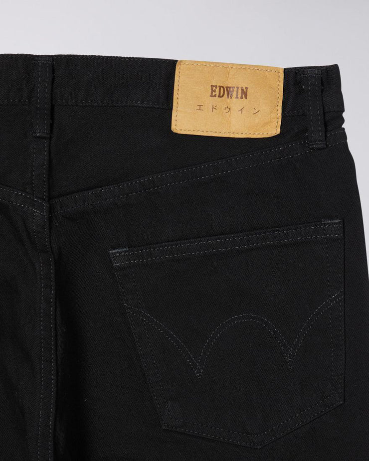 Edwin Made In Japan Slim Tapered Mens Jeans - 13oz Kaihara Right Hand Denim / Black Unwashed | Edwin Jeans | JEANSTORE
