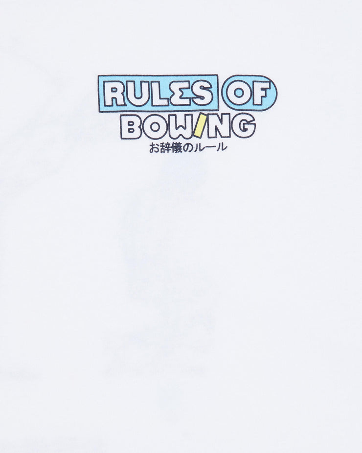Edwin Rules Of Bowing Tee - White | Edwin T Shirts | JEANSTORE