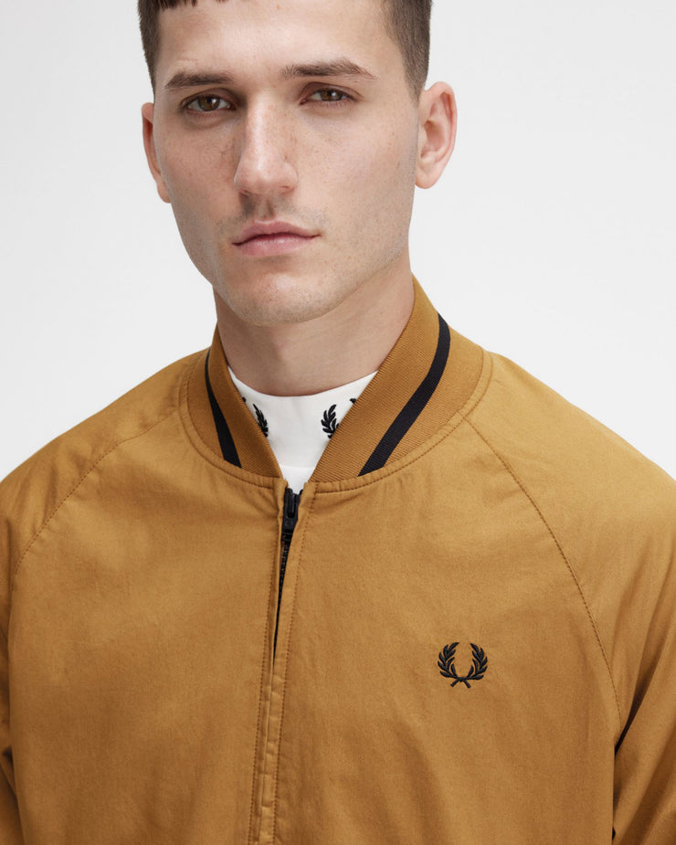 Fred Perry Tennis Bomber Jacket - Dark Caramel – JEANSTORE