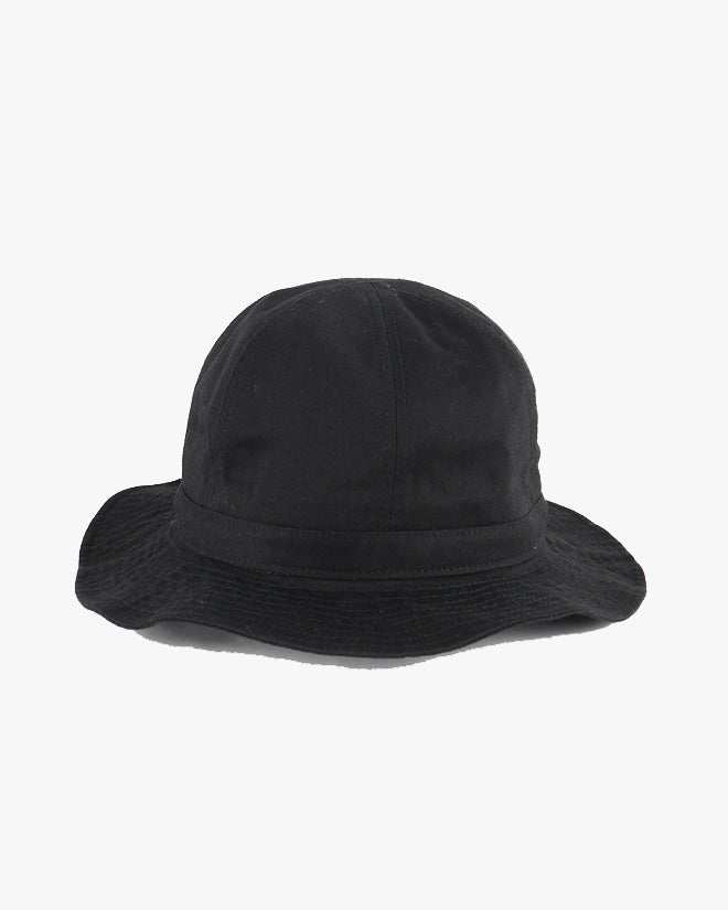 Japan Blue Satin Bucket Hat - Black