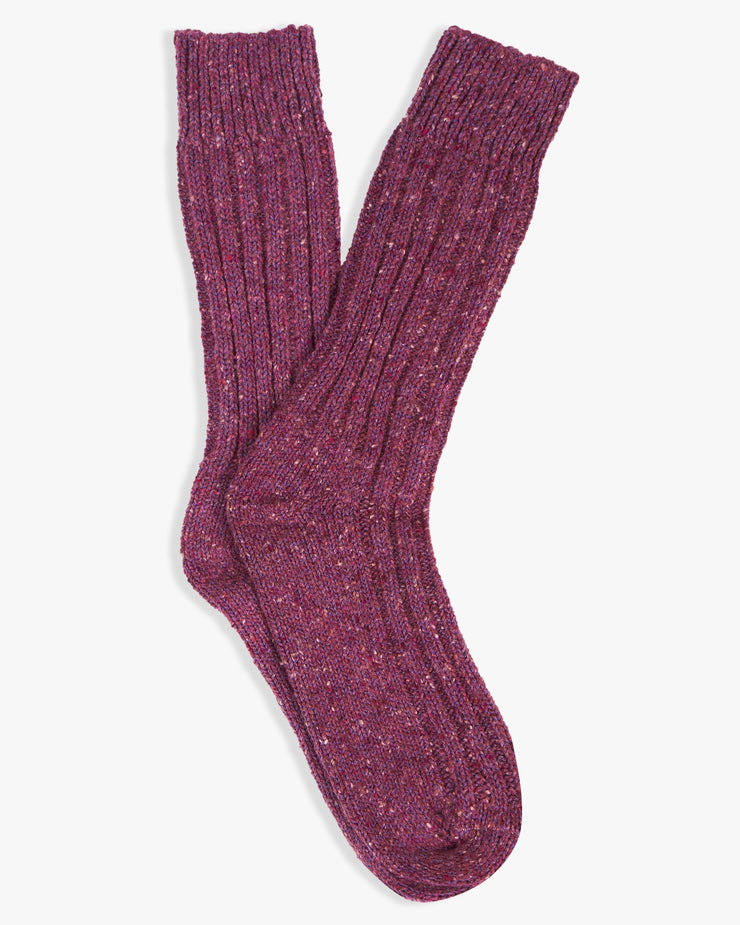 Donegal Yarns Wool Mix Socks - Purple | Donegal Yarns Socks | JEANSTORE