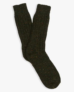 Donegal Yarns Wool Mix Socks - Dark Green