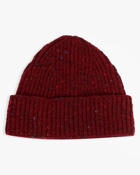Donegal Yarns Wool Beanie - Burgundy | Donegal Yarns Hats | JEANSTORE