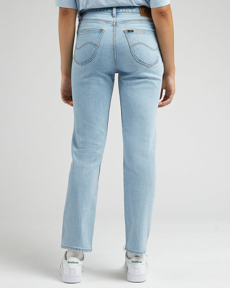 Lee Carol Regular Straight Cropped Womens Jeans - Light Alton