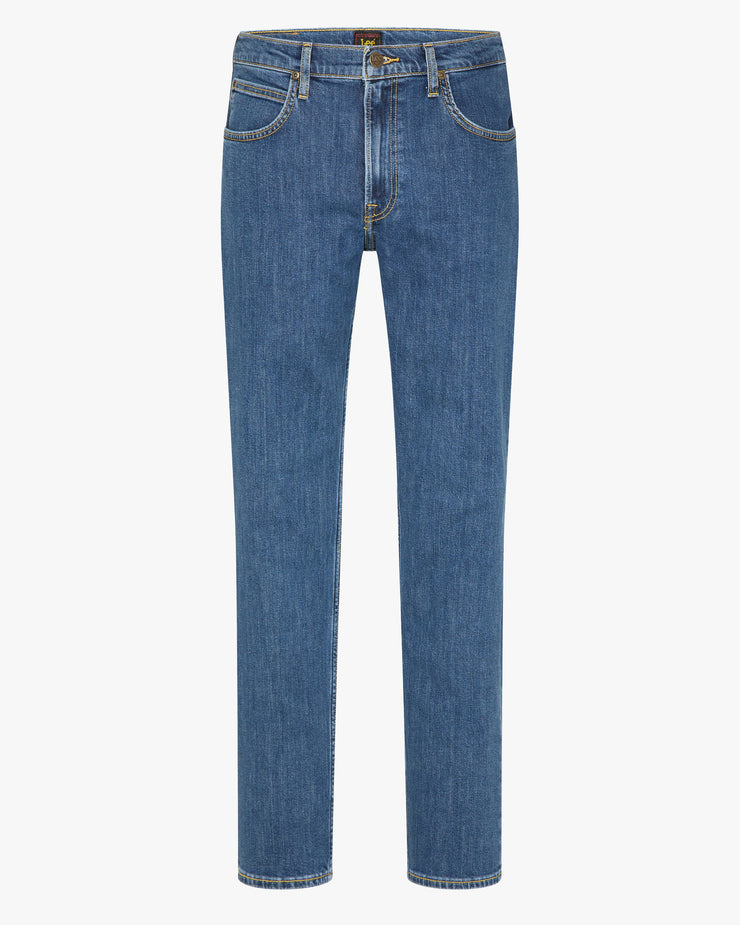 Lee Brooklyn Straight Regular Fit Mens Jeans - Mid Stonewash | Lee Jeans | JEANSTORE