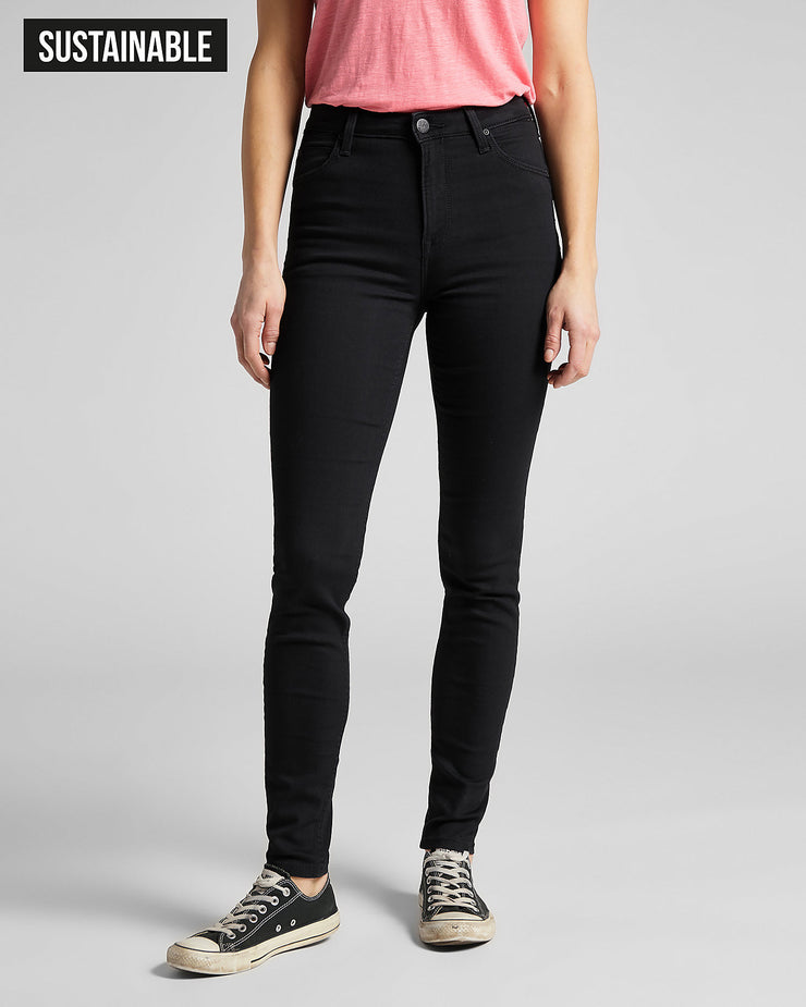Lee Scarlett High Skinny Womens Jeans - Black Rinse | Lee Jeans | JEANSTORE