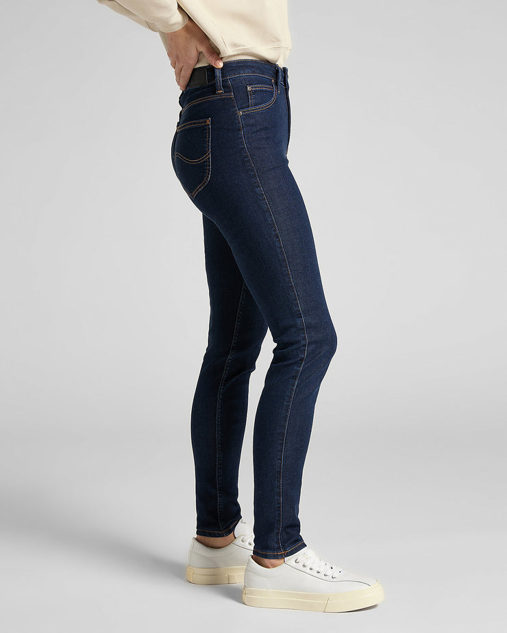 eend graan min Lee Scarlett High Skinny Womens Jeans - Tonal Stonewash