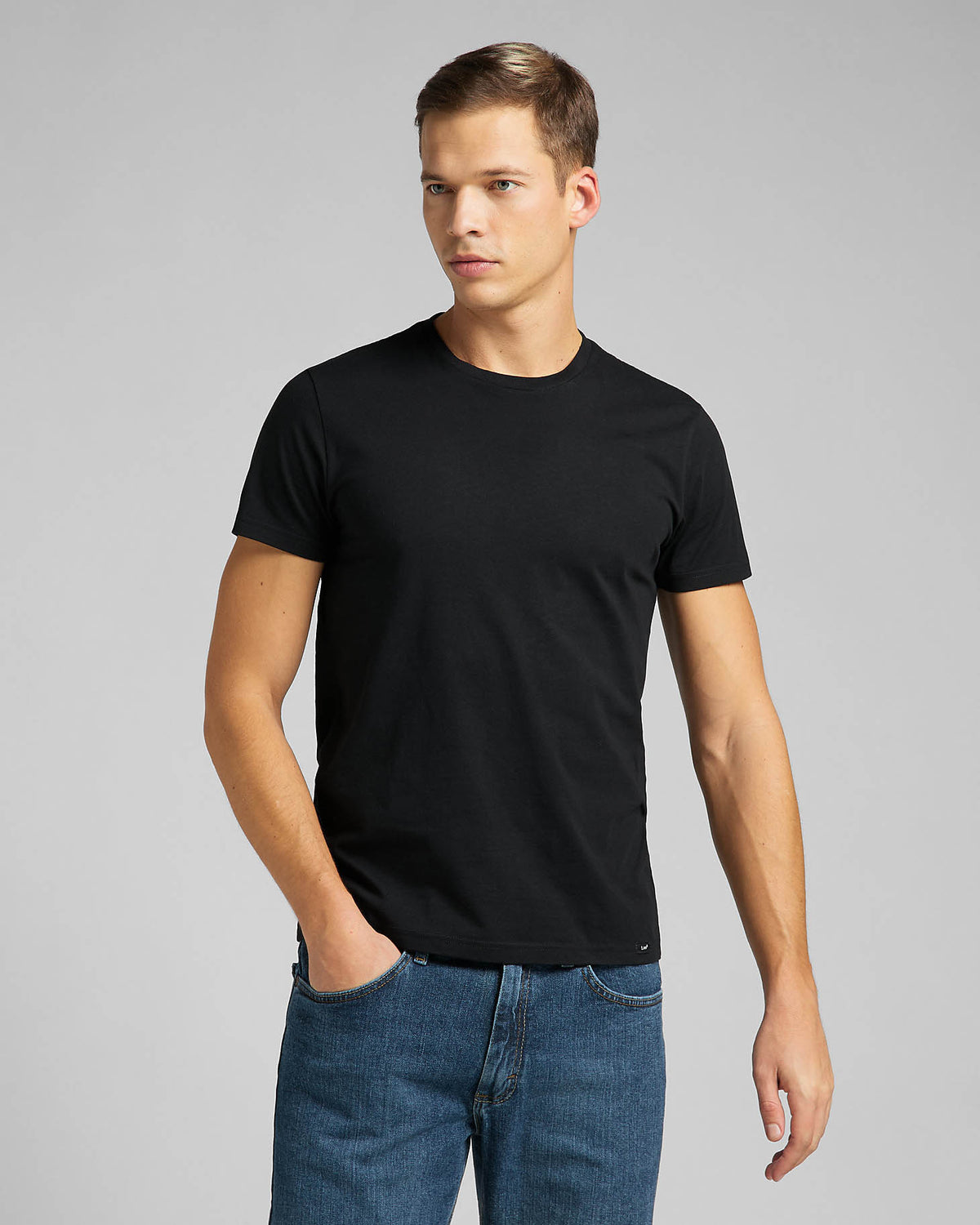 Lee Twin Pack Crew Tees - Black | Lee T Shirts | JEANSTORE