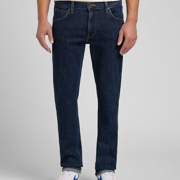 Lee Daren Zip Fly Regular Fit Mens Jeans - Deep Dark Stone | Lee Jeans | JEANSTORE