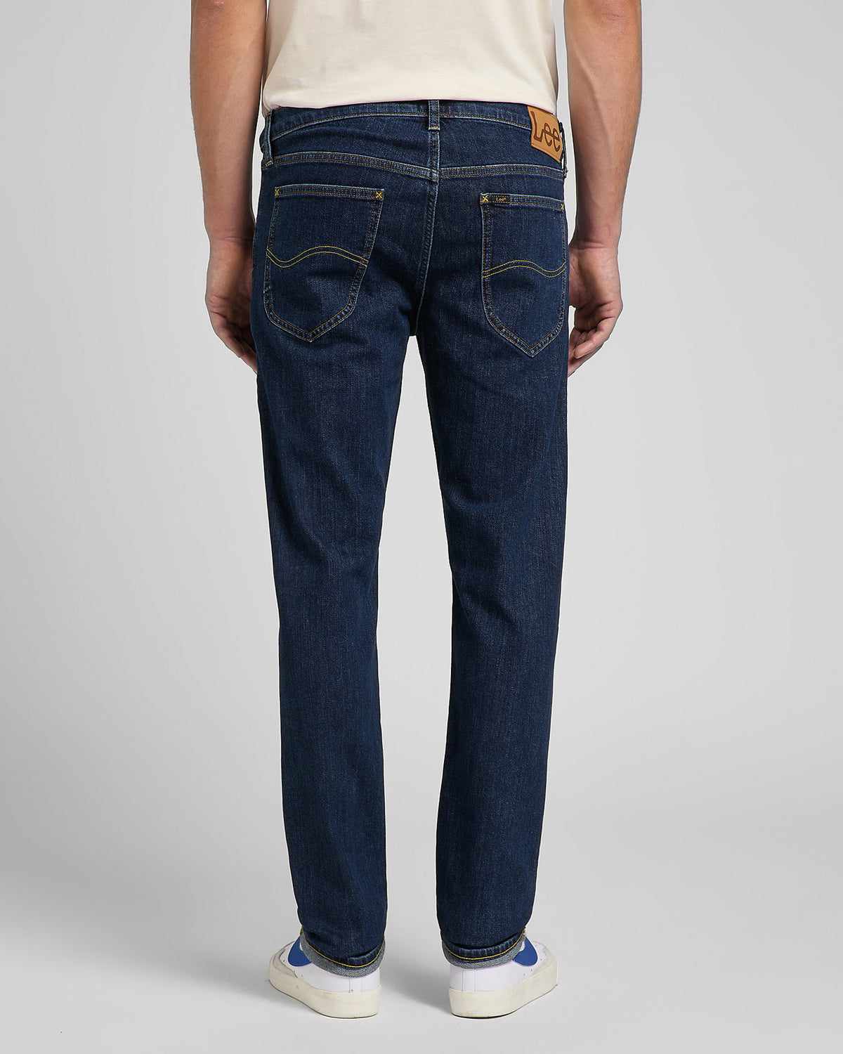 Lee Daren Zip Fly Regular Fit Mens Jeans - Deep Dark Stone | Lee Jeans | JEANSTORE