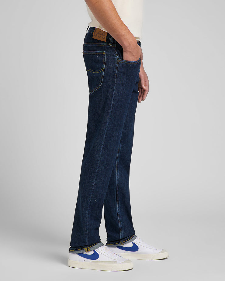 Lee Daren Zip Fly Regular Fit Mens Jeans - Deep Dark Stone | Lee Jeans | JEANSTORE