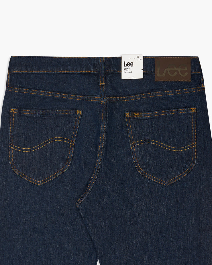 Lee West Relaxed Straight Mens Jeans - Rinse | Lee Jeans | JEANSTORE
