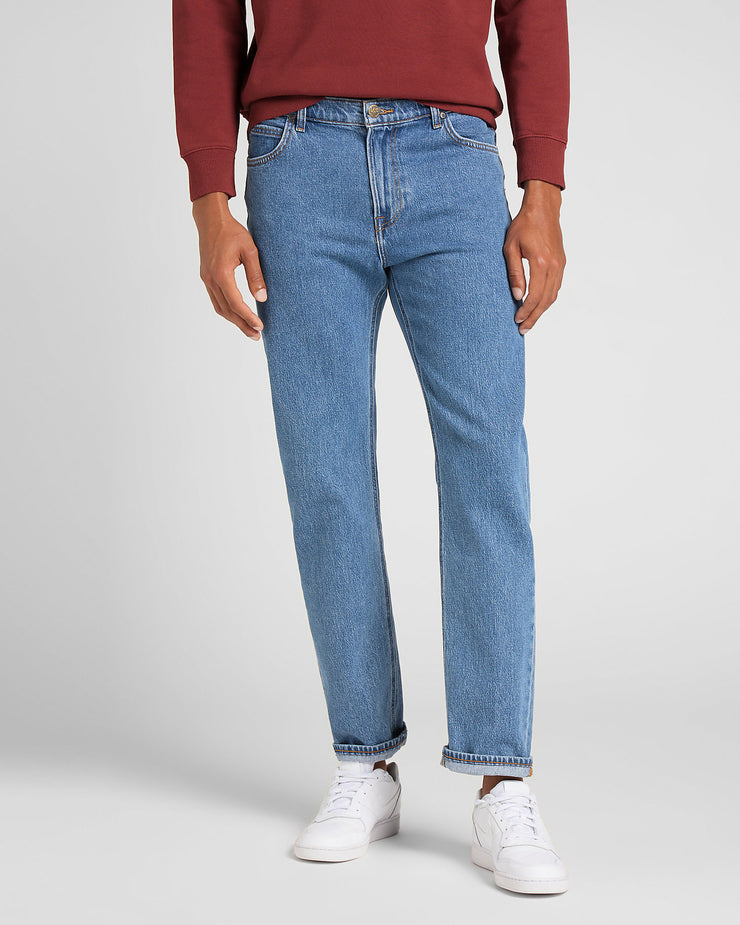 Lee West Relaxed Straight Mens Jeans - Light New Hill