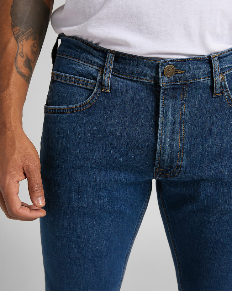 Lee Luke Slim Tapered Mens Jeans - Mid Stone Wash – JEANSTORE
