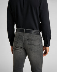 Lee Small Logo Leather Belt - Black