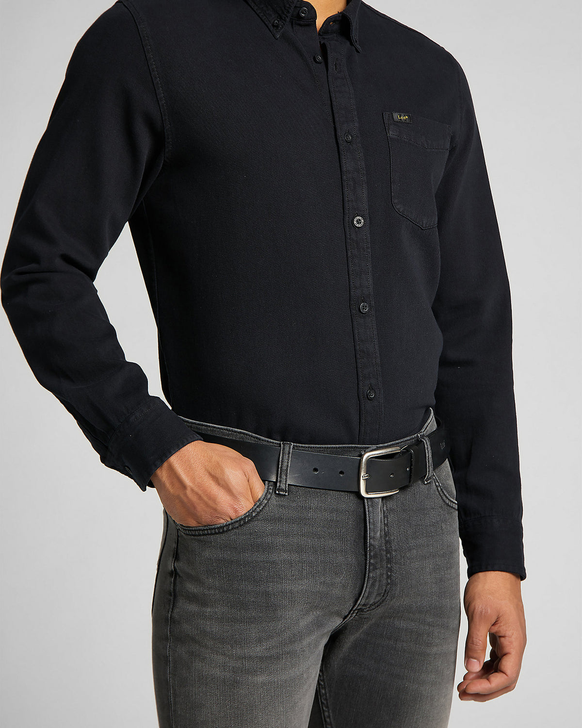 Lee Leather Belt - Black | Lee Belts | JEANSTORE