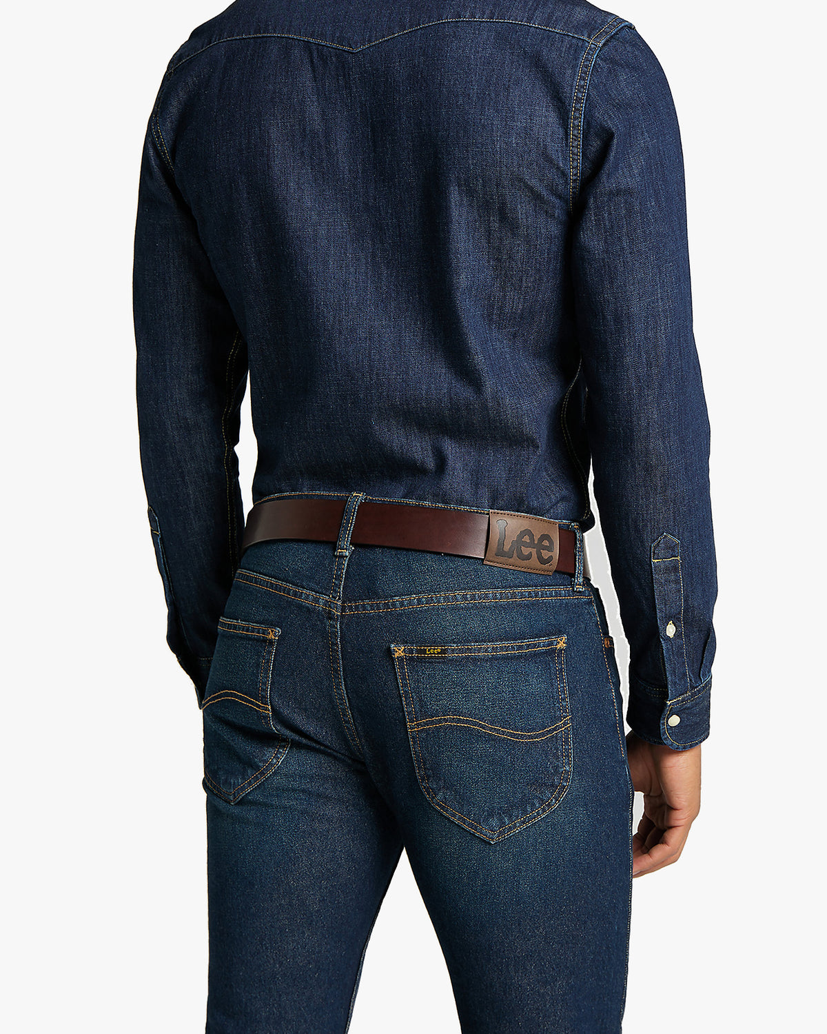 Lee Leather Belt - Dark Brown | Lee Belts | JEANSTORE