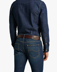 Lee Leather Belt - Dark Brown | Lee Belts | JEANSTORE