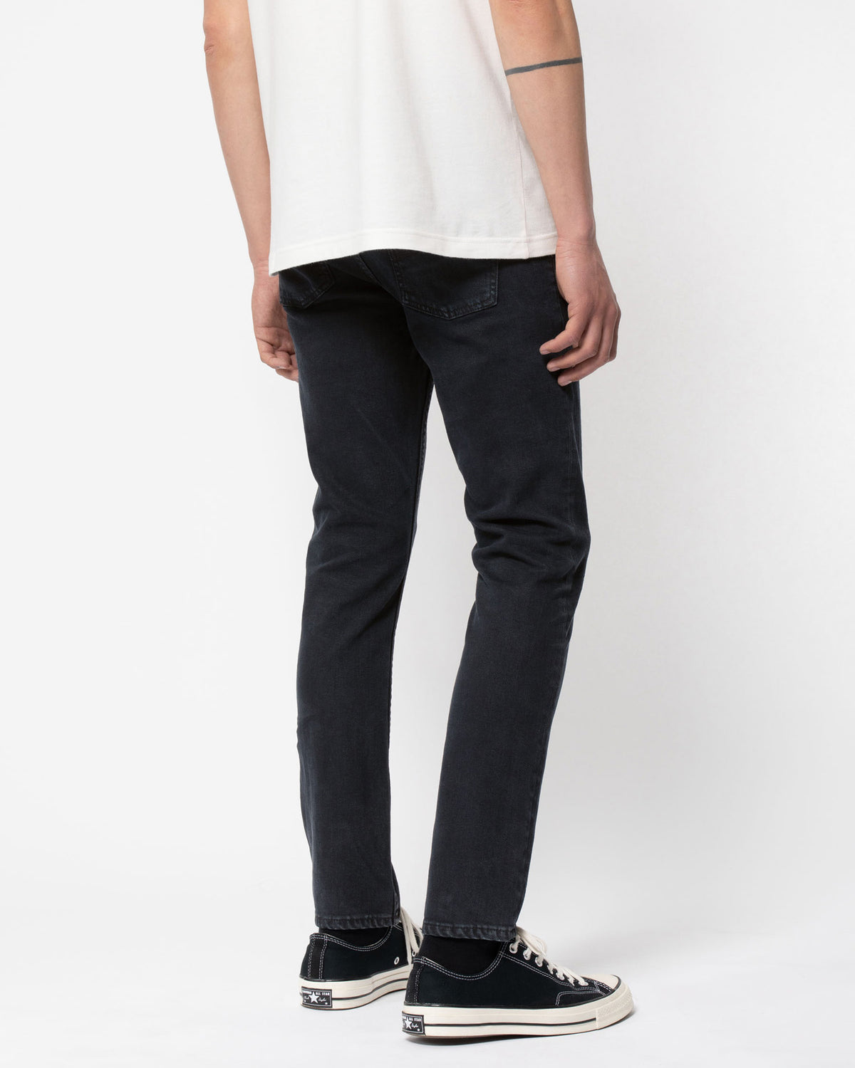 Nudie Lean Dean Slim Tapered Mens Jeans - Black Skies | Nudie Jeans Jeans | JEANSTORE