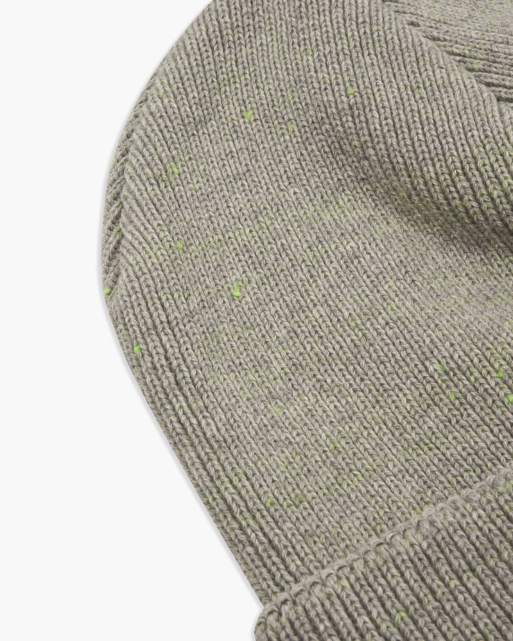 MocT Neon Script Heavyweight Knit Cap - Grey / Neon Green | MocT Hats | JEANSTORE