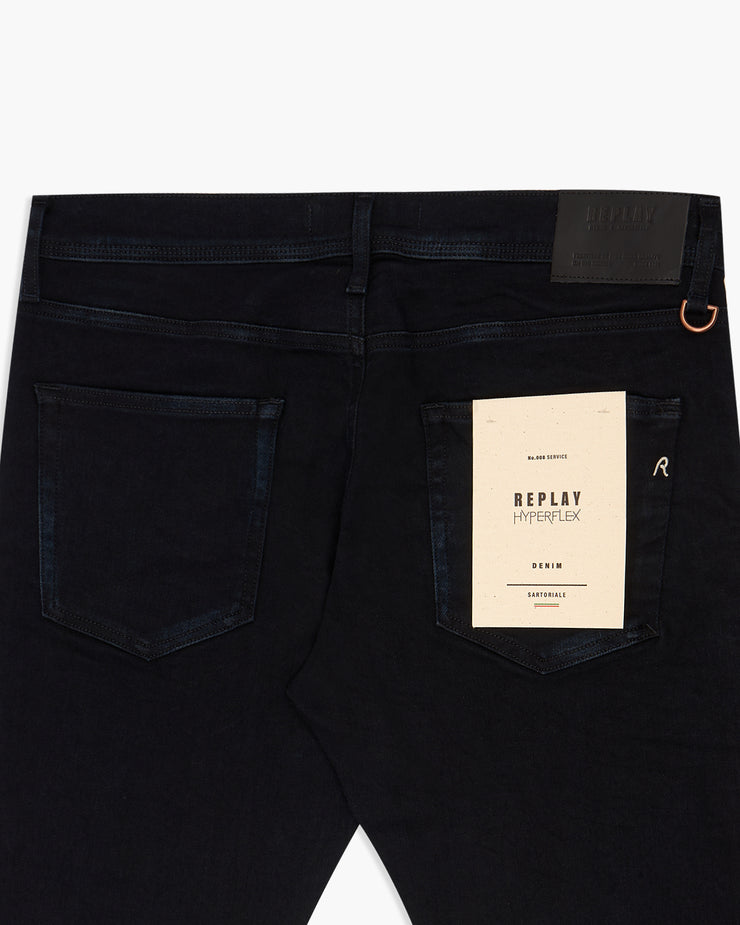 Replay Sartoriale Slim Fit Hyperflex Re-Used XLITE Tailored Mens Jeans - Blue Black | Replay Jeans | JEANSTORE
