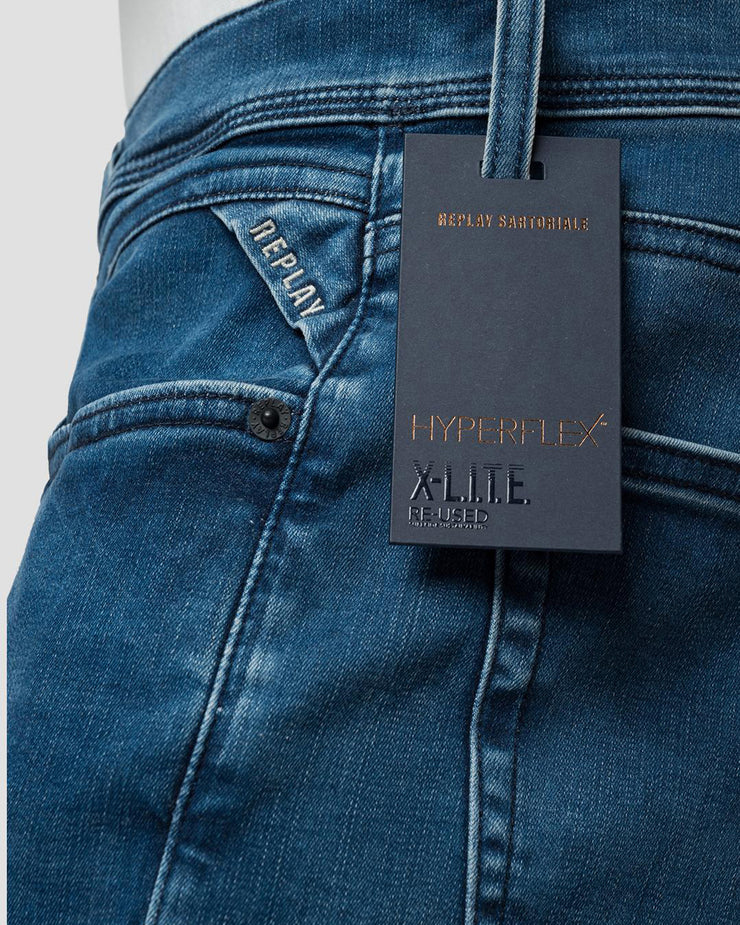 Replay Sartoriale Slim Fit Hyperflex Re-Used XLITE Tailored Mens Jeans - Medium Blue | Replay Jeans | JEANSTORE