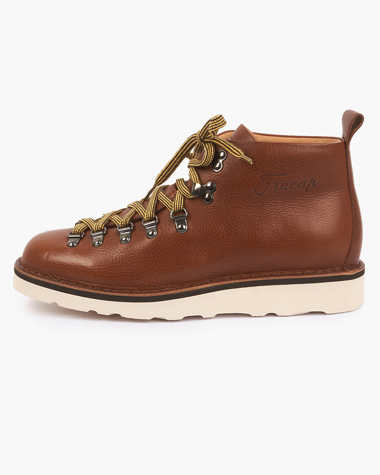 Fracap M120 Magnifico Leather Boots - Brandy / White Cristy Sole | Fracap Boots | JEANSTORE