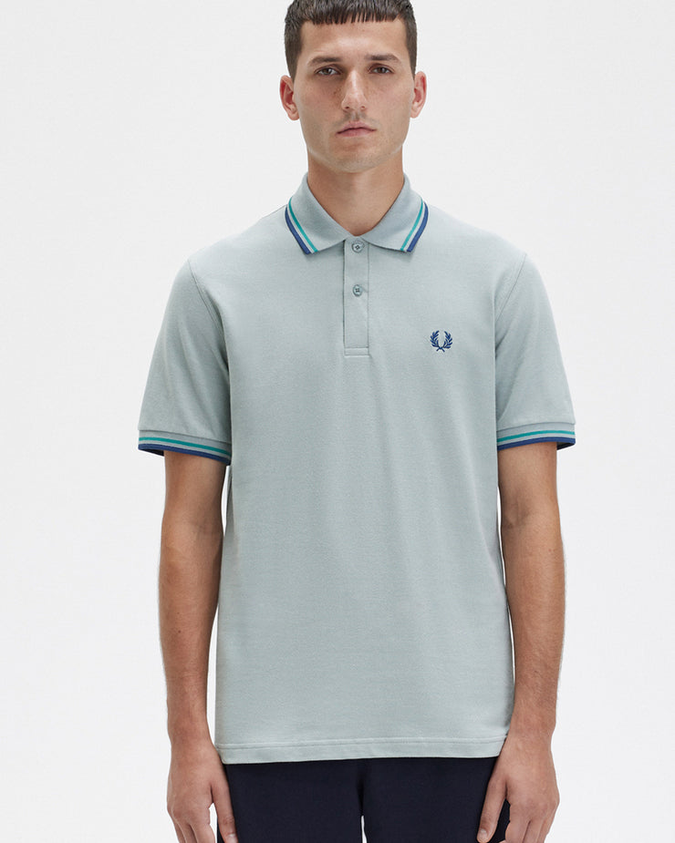 Fred Perry M12 Made In England Twin Tipped Polo Shirt - Black 