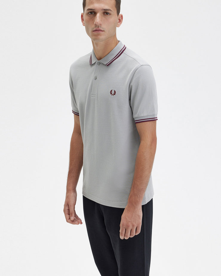 Fred Perry Twin Tipped Polo Shirt - Limestone | Fred Perry Polo Shirts | JEANSTORE