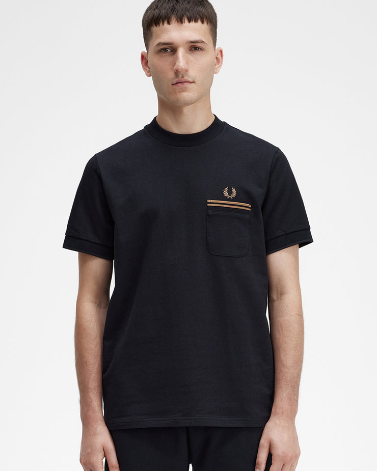 Fred Perry Loopback Jersey Pocket Tee - Black – JEANSTORE