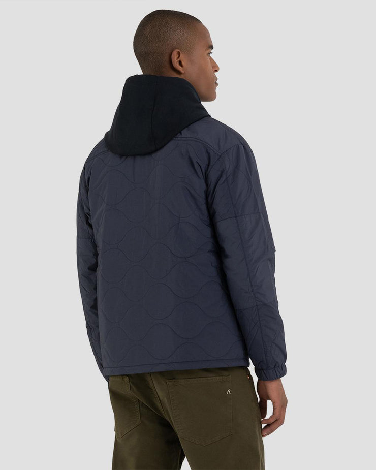 Replay Sartoriale Quilted Coach Jacket - Navy | Replay Jackets & Coats | JEANSTORE