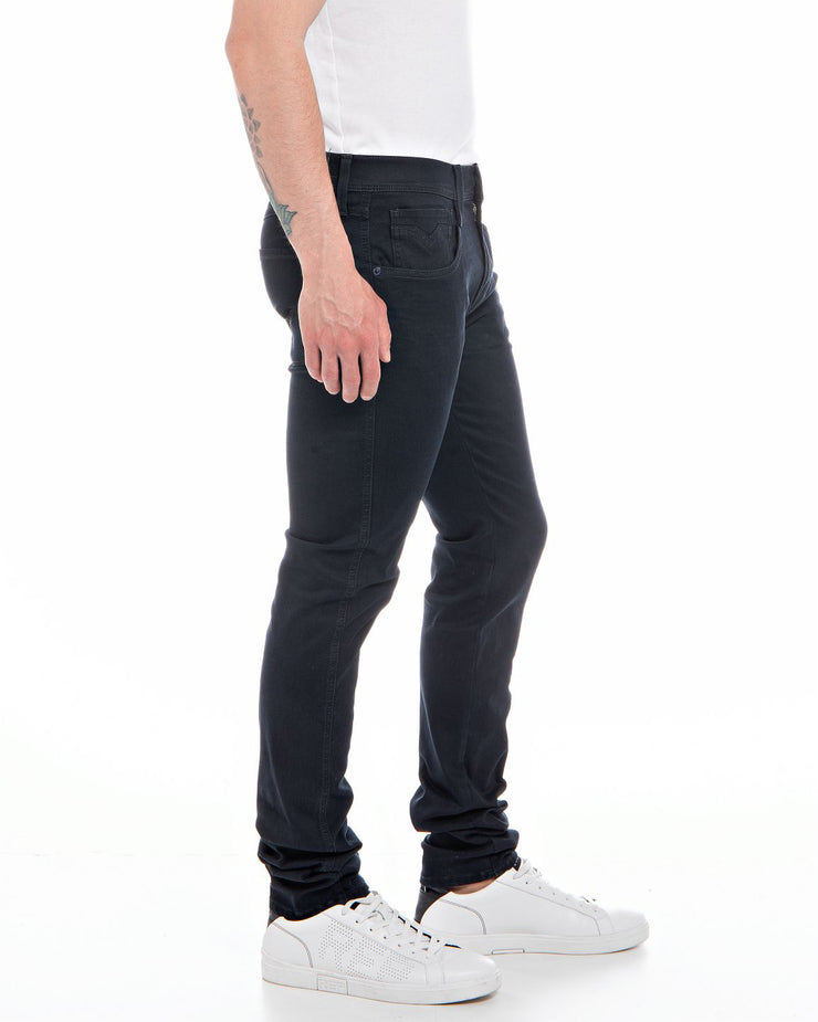 Replay Anbass Slim Fit Hyperflex Re-Used Recycled 360 Mens Jeans - Mid ...