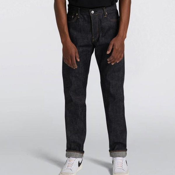 Edwin Made In Japan Regular Tapered Mens Jeans - 13.5oz Kaihara Dark Pure Indigo Rainbow Selvage Denim / Blue Unwashed | Edwin Jeans | JEANSTORE