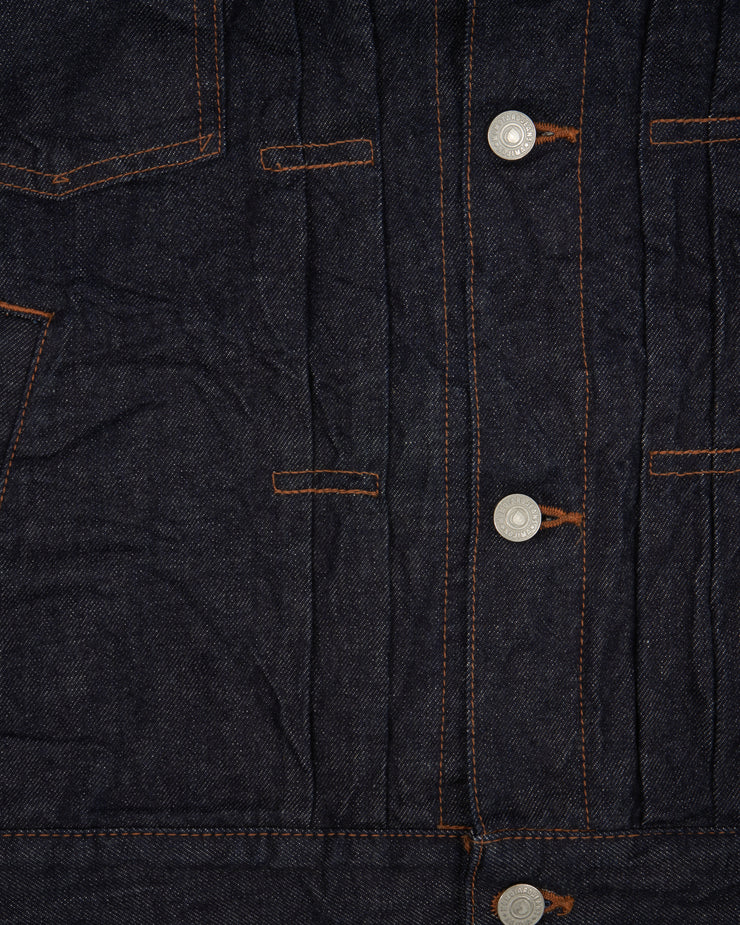Momotaro Jeans 12.5oz Original Jacquard Selvedge Denim Hoodie - Indigo | Momotaro Jeans Jackets & Coats | JEANSTORE