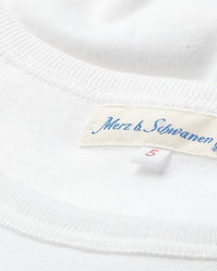 Merz b. Schwanen 4.6oz 1950s Loopwheeled Tee - White | Merz b. Schwanen T Shirts | JEANSTORE
