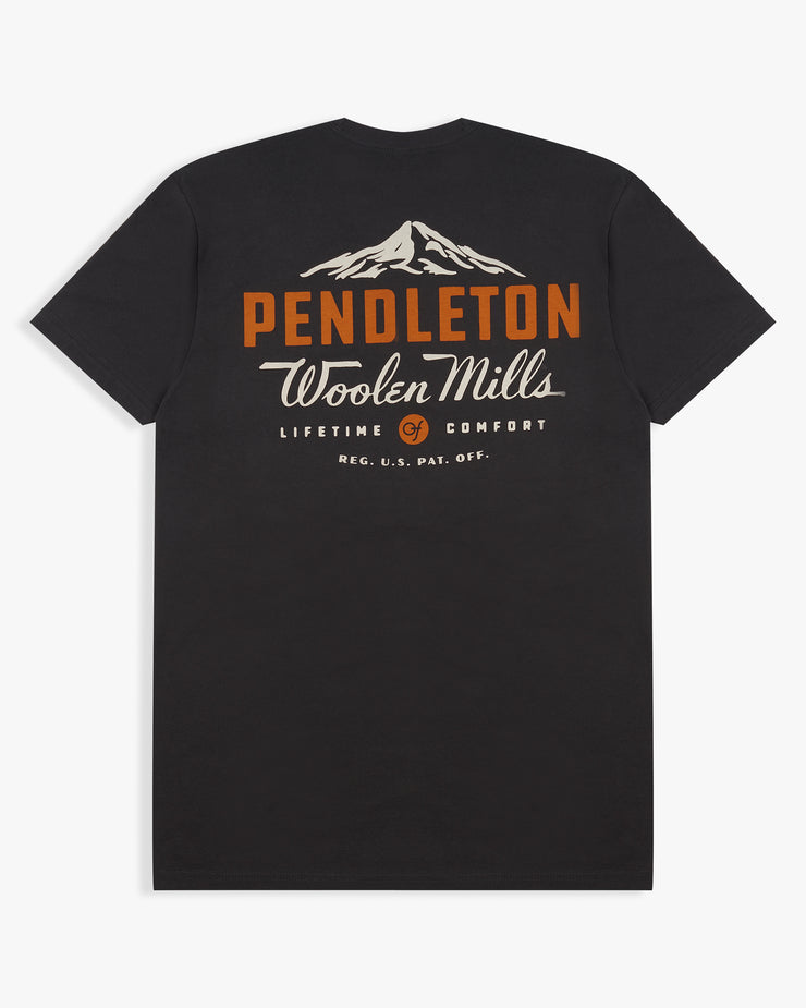Pendleton Base Camp Graphic Tee - Graphite Black / Orange | Pendleton T Shirts | JEANSTORE