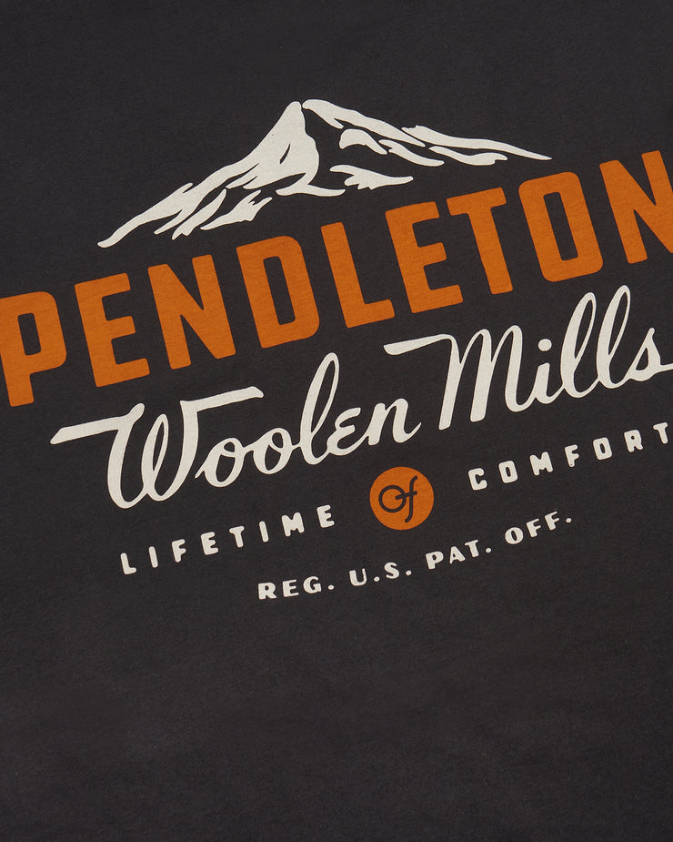 Pendleton Base Camp Graphic Tee - Graphite Black / Orange | Pendleton T Shirts | JEANSTORE