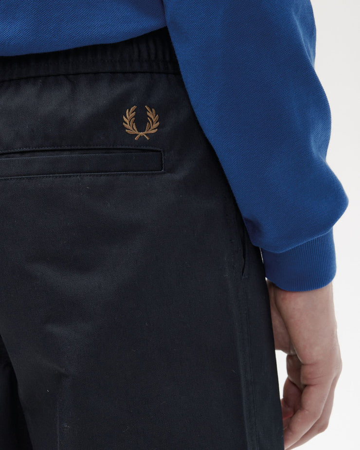 Fred Perry Wide Leg Drawstring Trouser - Navy | Fred Perry Chinos & Non-Denim Pants | JEANSTORE