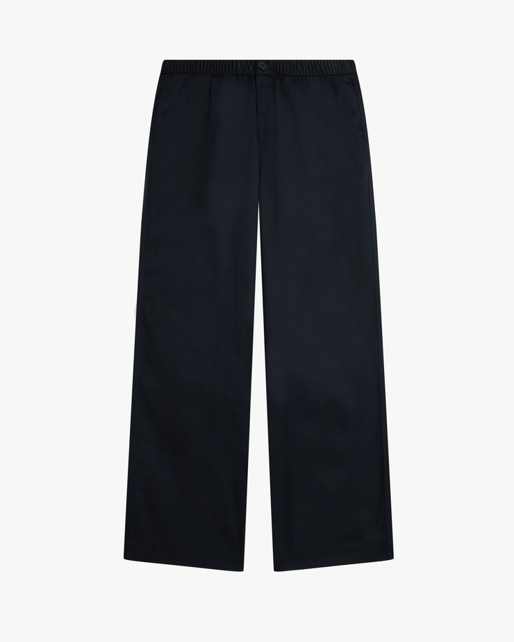 Fred Perry Wide Leg Drawstring Trouser - Navy | Fred Perry Chinos & Non-Denim Pants | JEANSTORE