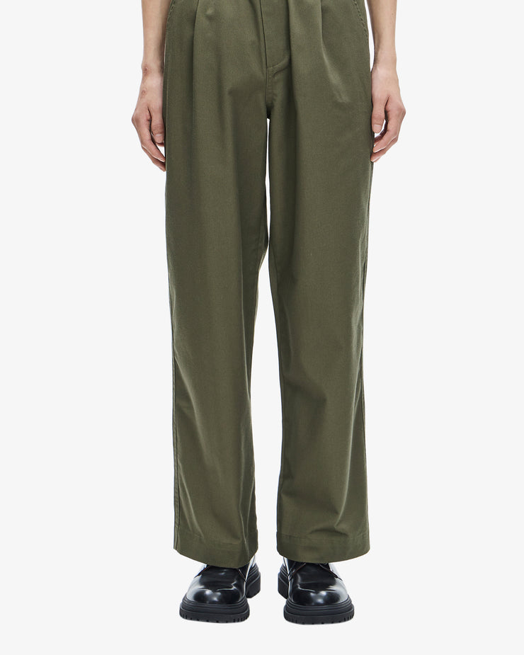 Fred Perry Wide Leg Drawstring Trouser - Uniform Green