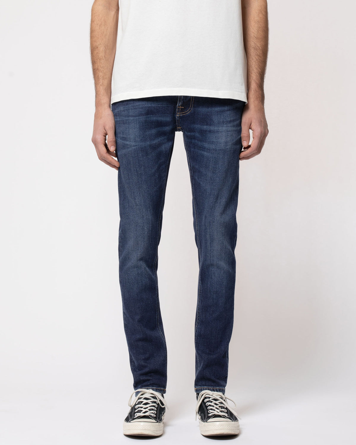 Nudie Tight Terry Skinny Fit Mens Jeans - Dark Steel | Nudie Jeans Jeans | JEANSTORE