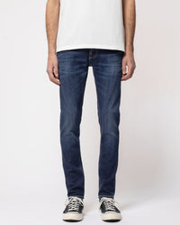 Nudie Tight Terry Skinny Fit Mens Jeans - Dark Steel | Nudie Jeans Jeans | JEANSTORE